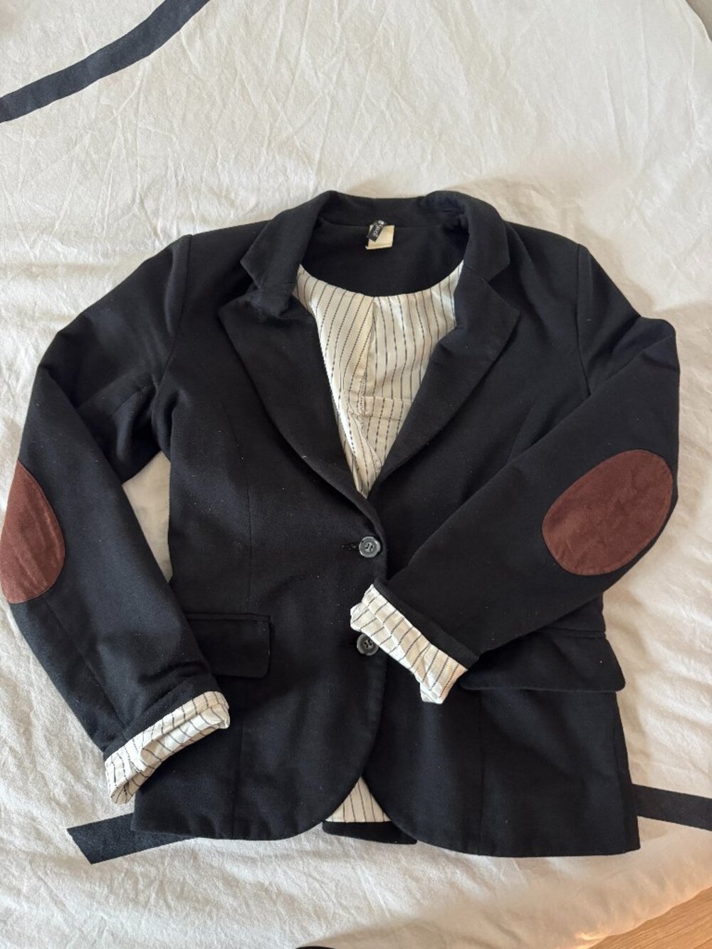 Swell Blazing Contrast Blazer With Elbow Patches Sz L